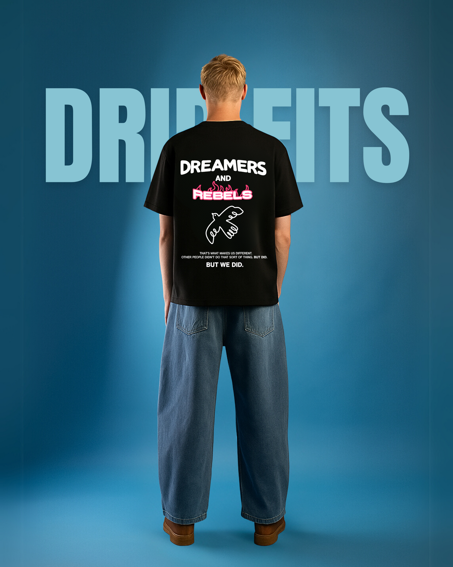 Dreamers and Rebels OVERSIZED T-SHIRT